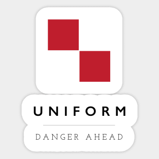 Uniform: ICS Flag Semaphore Sticker